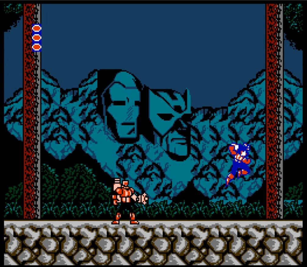 Captain America and the Avengers - геймплей игры Dendy\NES